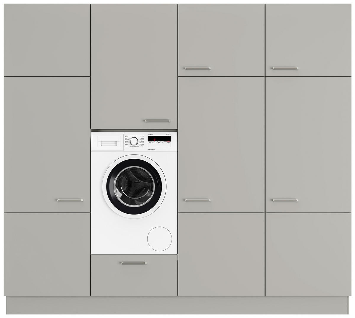 HAUSWIRTSCHAFTSRAUM 240/216,6/58,2 cm  in Grau  - Grau, MODERN, Holzwerkstoff (240/216,6/58,2cm) - Nobilia