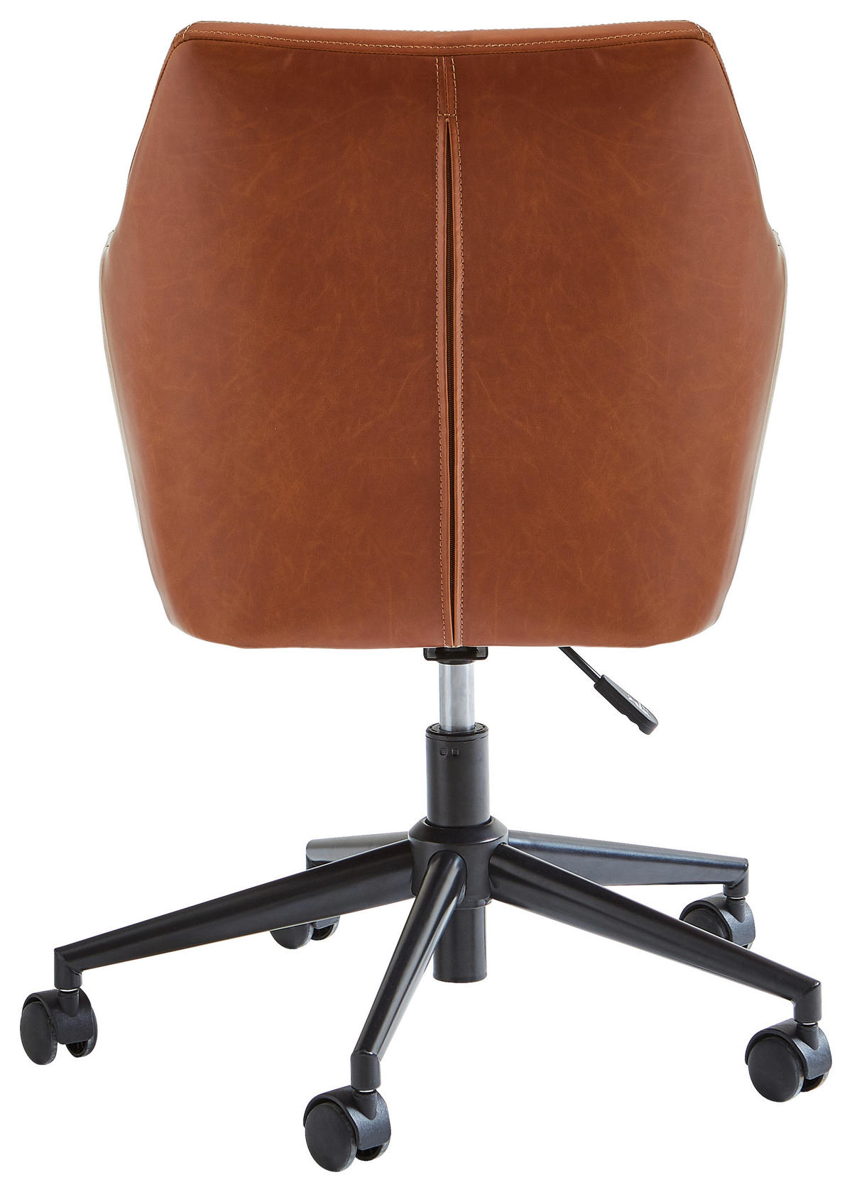 VRTLJIVI STOL tekstil rjava, črna  - črna/rjava, Design, kovina/umetna masa (58/85-95/58cm) - MID.YOU