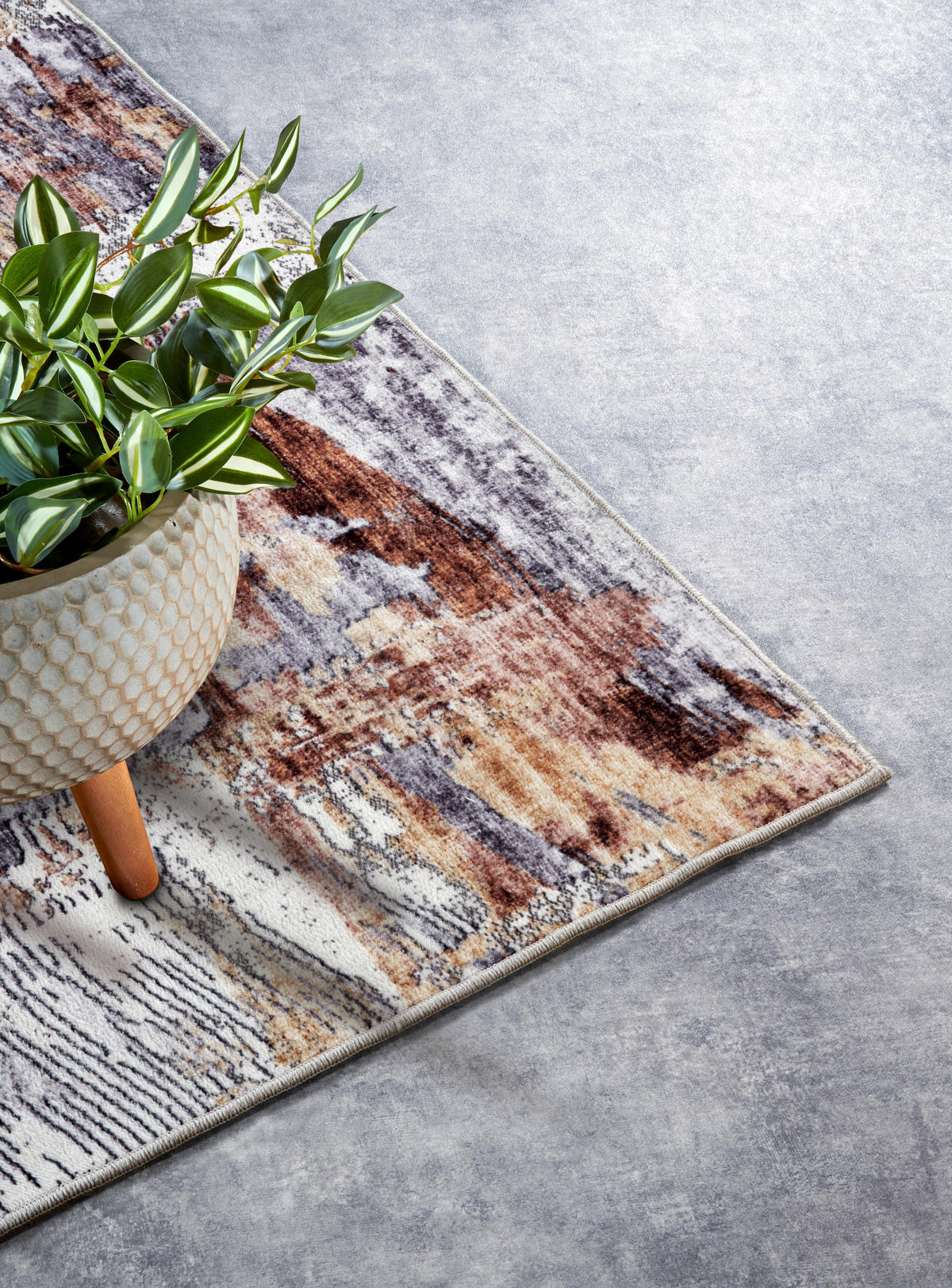 FLACHWEBETEPPICH 160/230 cm Imagination Kupferfarben, Goldfarben  - Goldfarben/Kupferfarben, Design, Kunststoff (160/230cm) - Hanse Home