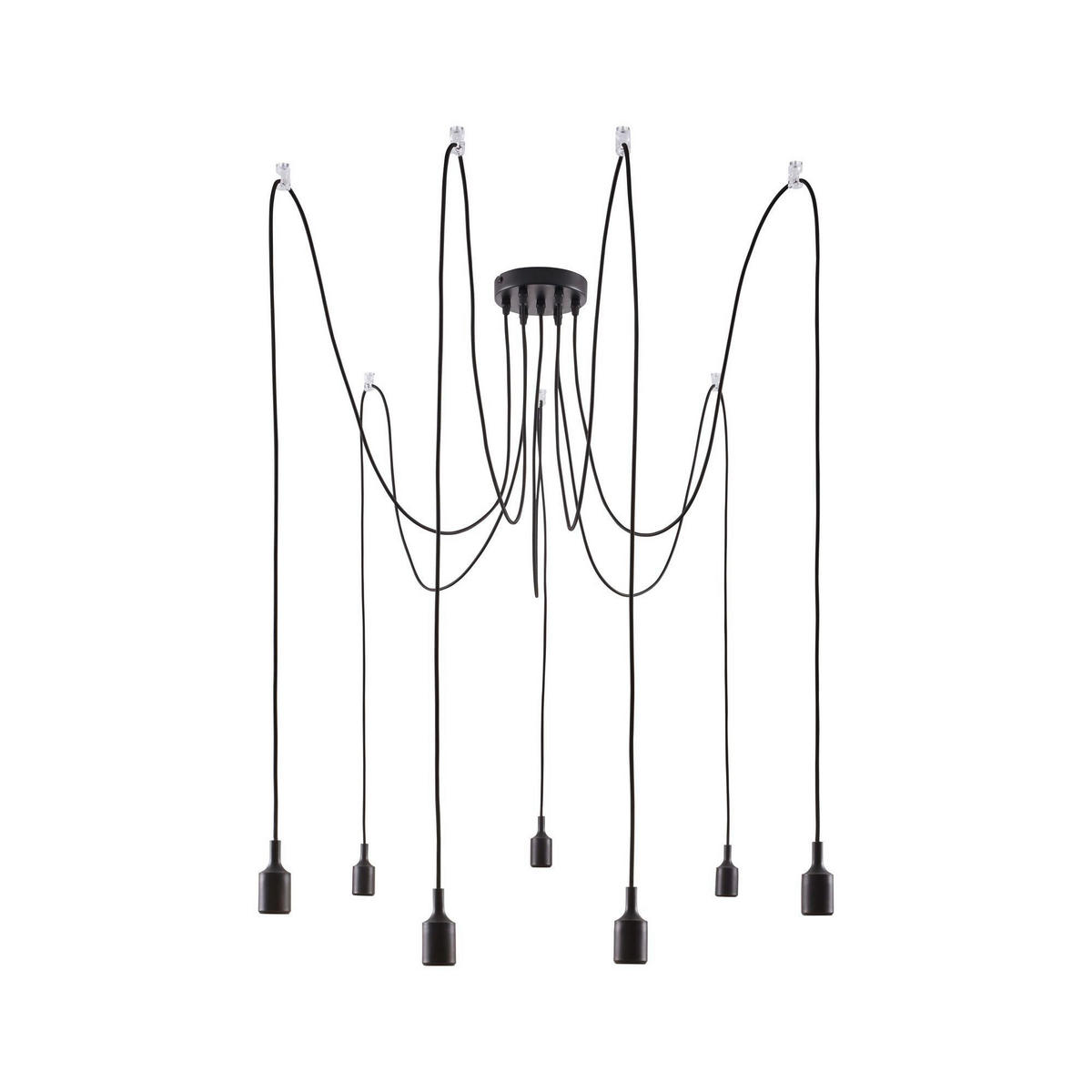 HÄNGELEUCHTE 15,0/200,0 cm  - Schwarz, Basics, Metall (15,0/200,0cm) - Paulmann