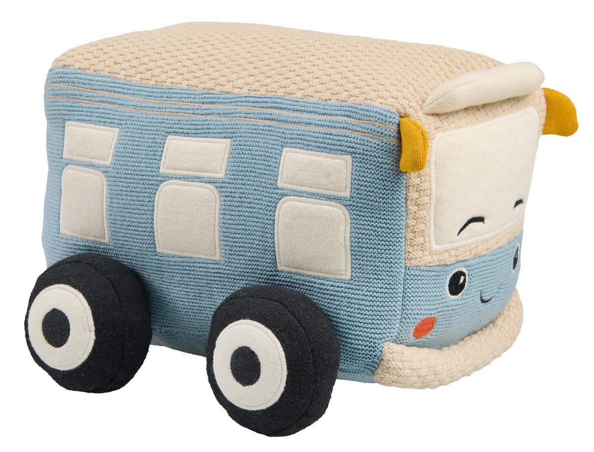 ZIERKISSEN    - Blau, Basics, Textil (26/24/17cm) - Patinio