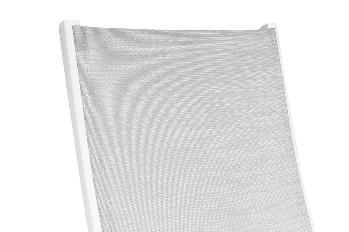 GARTENKLAPPSESSEL Teakholz Aluminium Naturfarben, Weiß, Hellgrau  - Hellgrau/Naturfarben, Basics, Holz/Textil (61/109/65cm) - Kettler