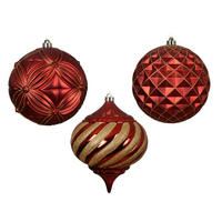 CHRISTBAUMKUGEL  - Rot, Basics (20,00/20,00/20,00cm)