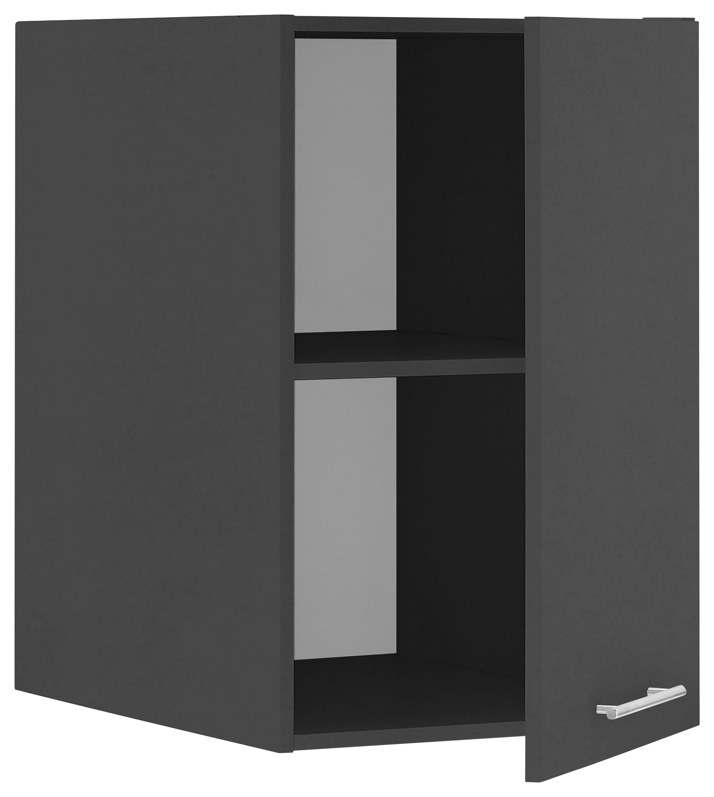 AUFSATZSCHRANK 50/76/68 cm  in  - Chromfarben/Anthrazit, Design, Holzwerkstoff/Metall (50/76/68cm)