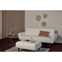 SCHLAFSOFA Bouclé Weiß  - Weiß, MODERN, Holz/Textil (213/83/153/173cm) - MID.YOU