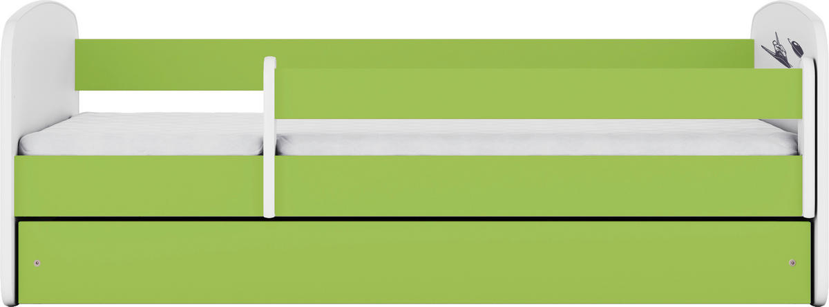 KINDER-/JUNIORBETT - Birkefarben/Weiß, MODERN, Holz/Holzwerkstoff (80/160cm) - MID.YOU