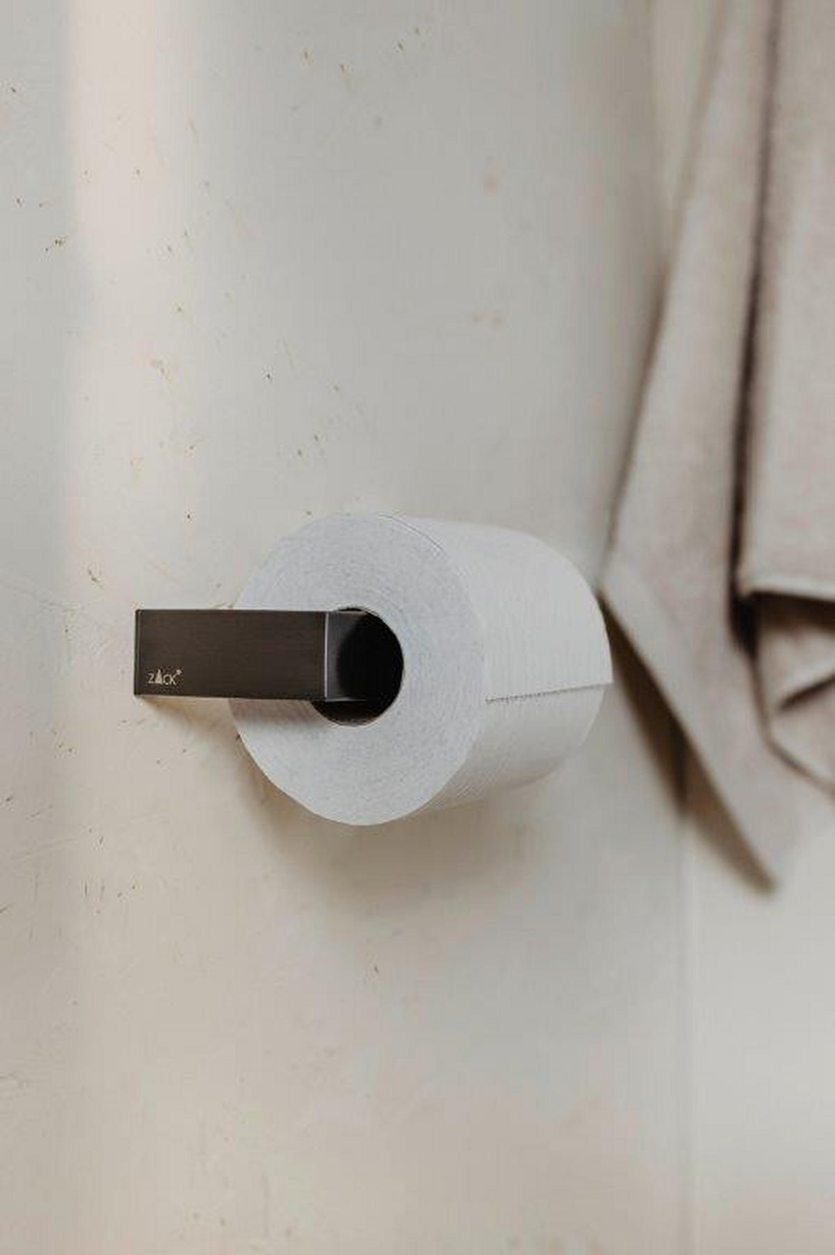 DRŽALO ZA TOALETNI PAPIR - barve grafita, Konvencionalno, kovina (14,5/8,0/4,2cm) - Zack