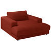 XXL-SESSEL in Chenille Rostfarben  - Rostfarben/Schwarz, Design, Kunststoff/Textil (150/86/170cm) - Lomoco