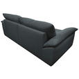 BIGSOFA Webstoff Dunkelgrau  - Dunkelgrau/Schwarz, KONVENTIONELL, Kunststoff/Textil (243/90,5/130cm) - Ambia Home