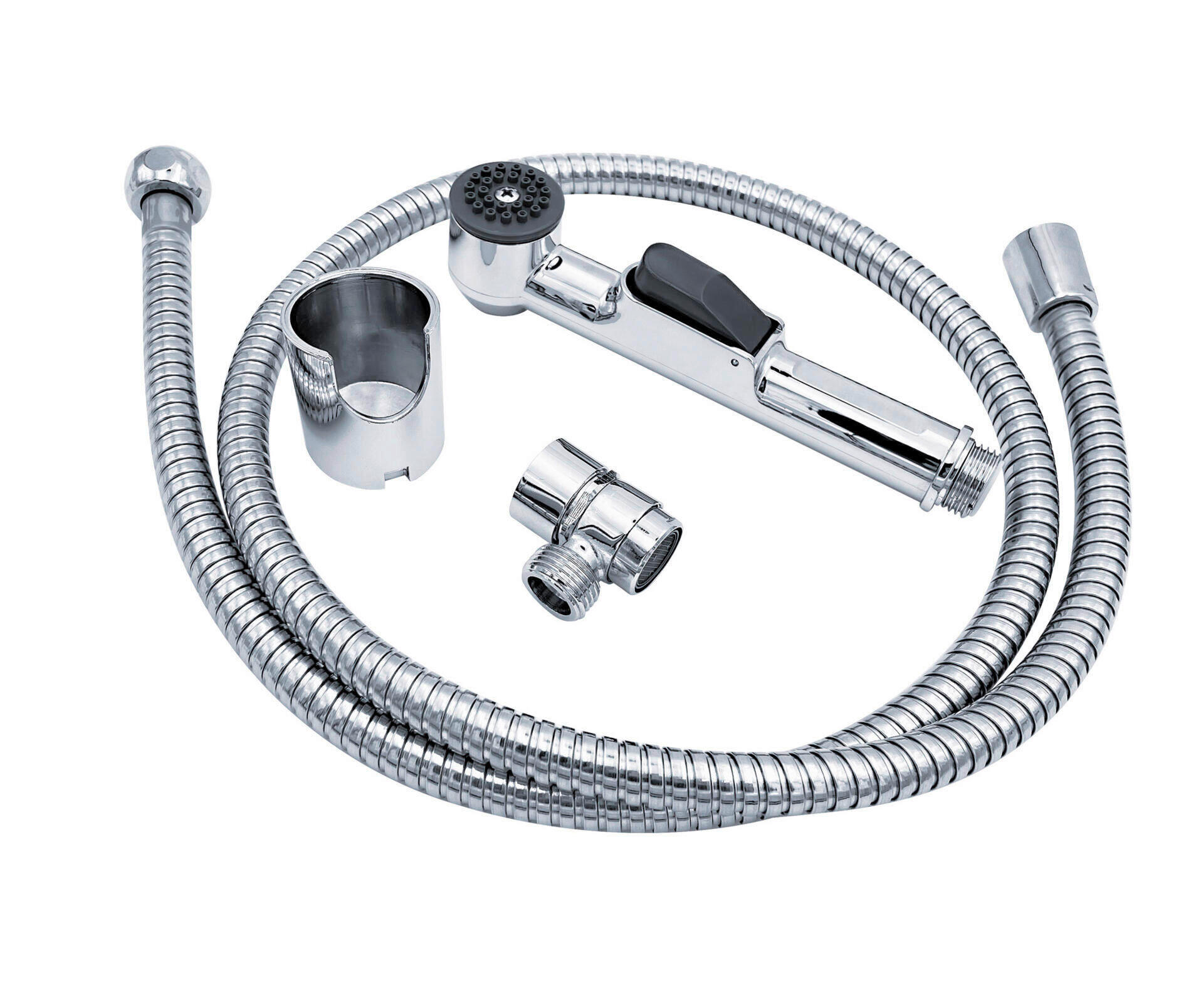 DUSCHZUBEHÖR-SET   - Chromfarben, Basics, Kunststoff/Metall (3,5/17,5/3cm)