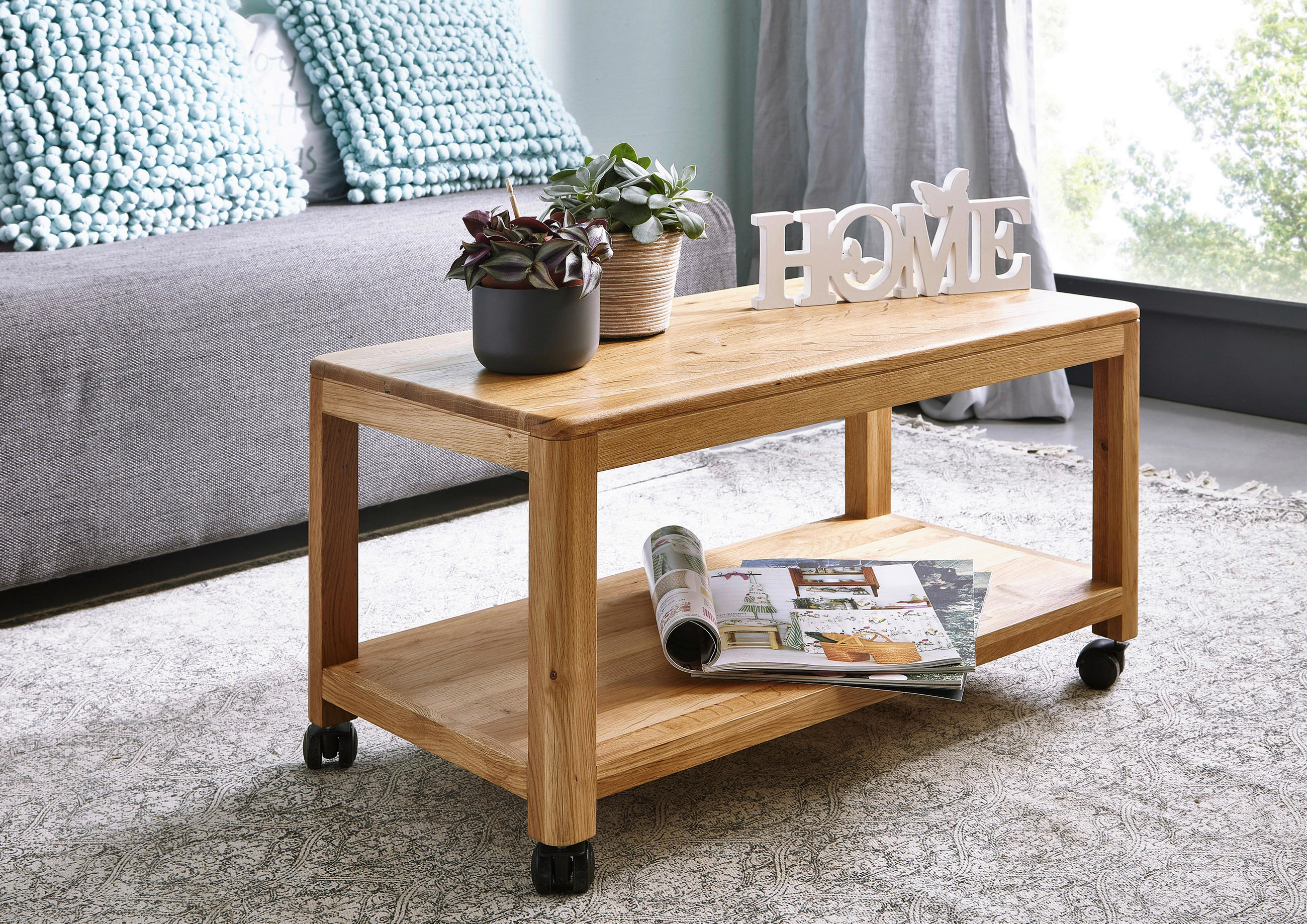 SERVIERWAGEN in Eichefarben  - Eichefarben, Basics, Holz/Kunststoff (75/40/40cm)