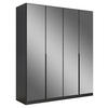 DREHTÜRENSCHRANK in Grau  - Grau, Modern, Holzwerkstoff/Metall (181/210/54cm) - Rauch Möbel