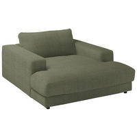 XXL-SESSEL in Chenille Grün  - Schwarz/Grün, Design, Kunststoff/Textil (150/86/170cm) - Lomoco