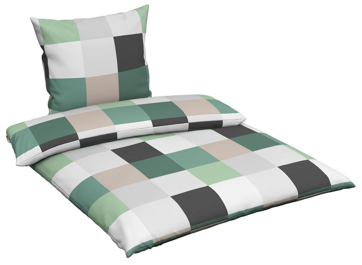 BETTWÄSCHE Fleece 135/200 cm  - Grün, Textil (135/200cm) - Novel