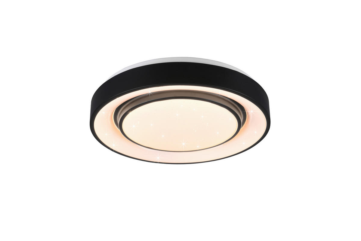 LED-DECKENLEUCHTE 20 W  38/7,5 cm    - Schwarz, Basics, Metall (38/7,5cm)