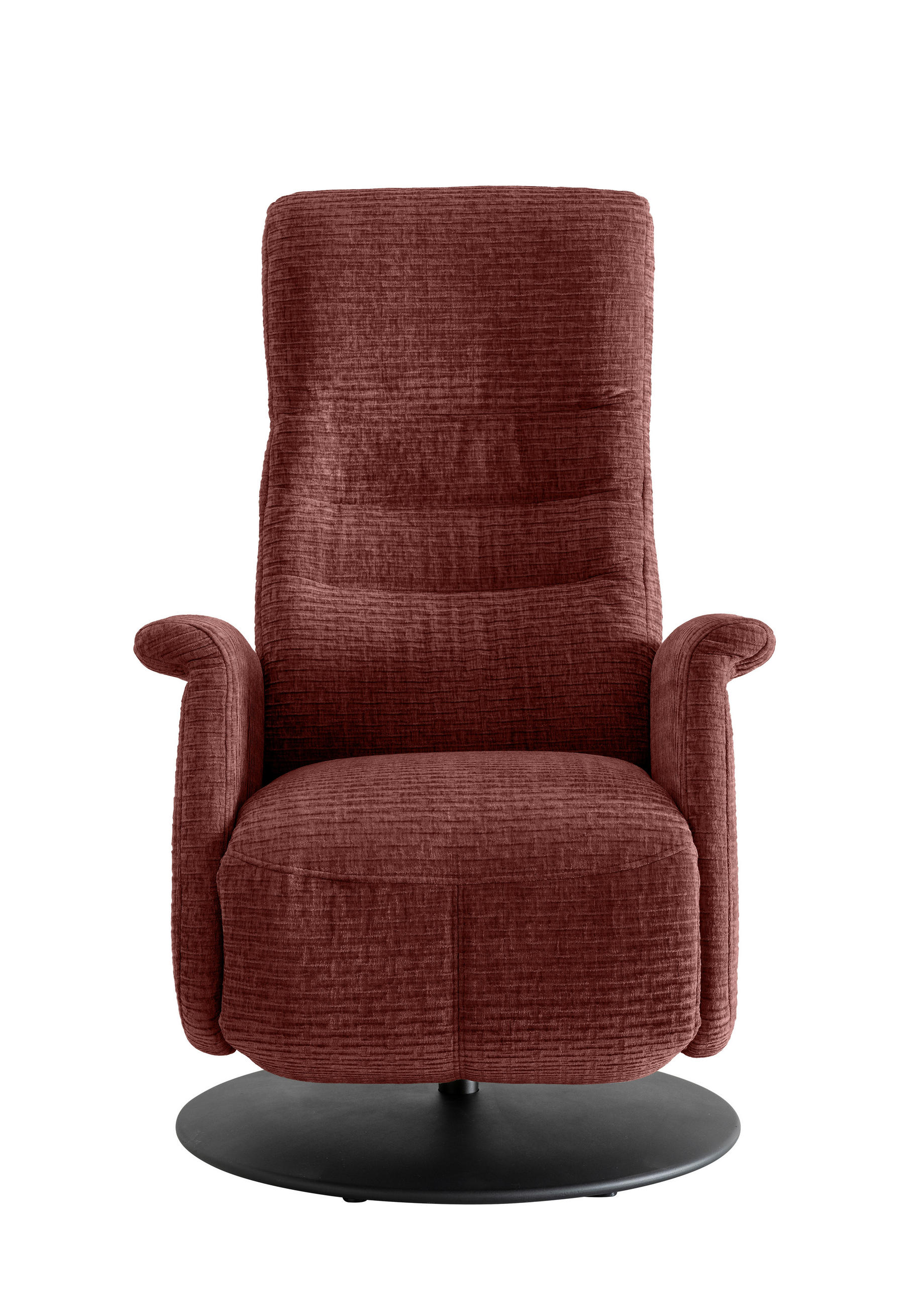 RELAXSESSEL Mikrofaser Relaxfunktion, Kopfteilverstellung, Fußteilverstellung, Rücken echt    - Koralle/Schwarz, MODERN, Textil/Metall (72/118/85-165cm) - Livetastic