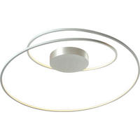 LED-DECKENLEUCHTE 75/30 cm   - Alufarben, Design, Metall (75/30cm) - BOPP