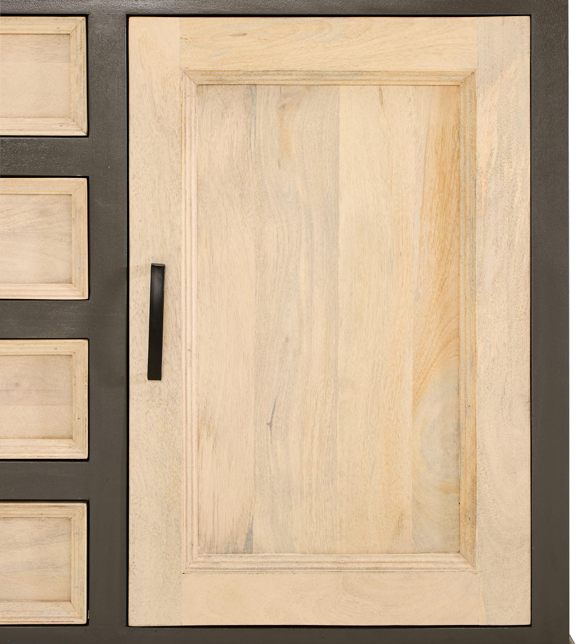 SIDEBOARD  in 160/90/40 cm  - Schwarz/Naturfarben, Natur, Holz/Metall (160/90/40cm) - Livetastic