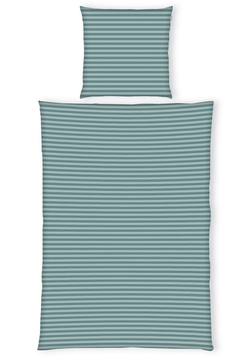 WENDEBETTWÄSCHE Renforcé 155/220 cm  - Salbeigrün, Basics, Textil (155/220cm) - Tom Tailor