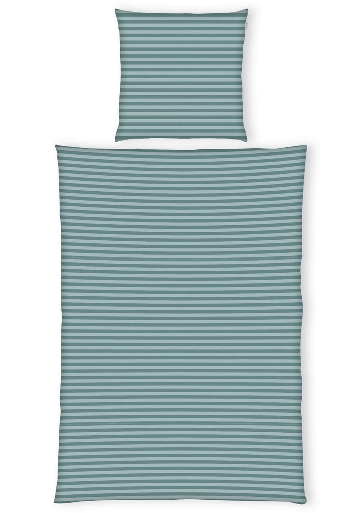 WENDEBETTWÄSCHE Renforcé 155/220 cm  - Salbeigrün, Basics, Textil (155/220cm) - Tom Tailor