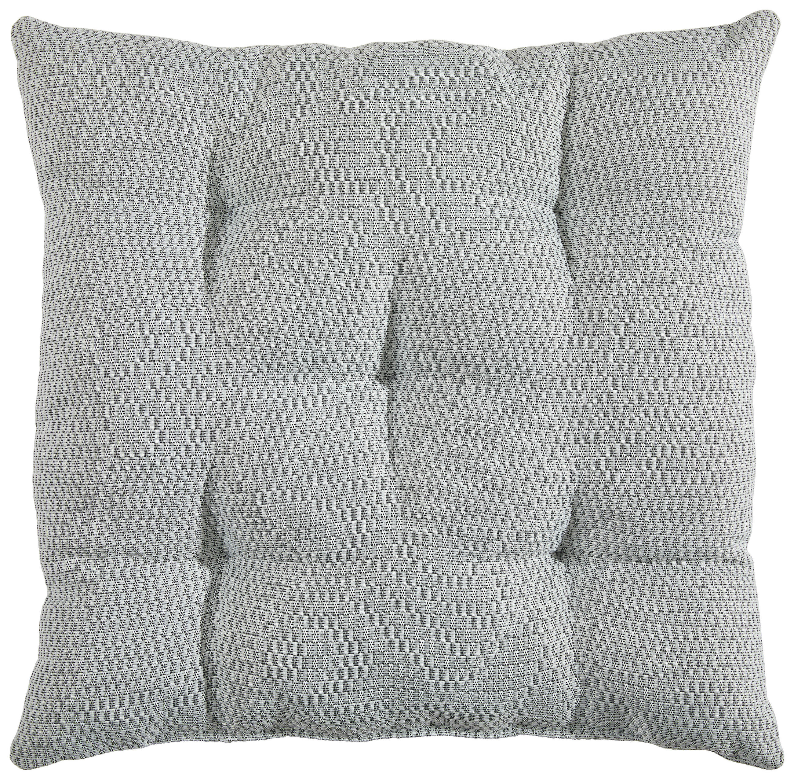 PODUŠKA NA SEDENIE, 40/40 cm - strieborná, textil (40/40cm) - Ambia Garden