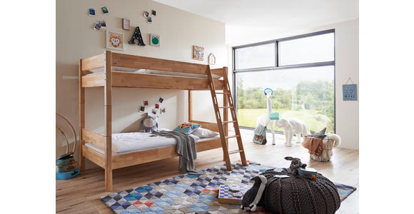 ETAGENBETT 90/200 cm Buchefarben - Buchefarben, KONVENTIONELL, Holz (90/200cm) - Carryhome
