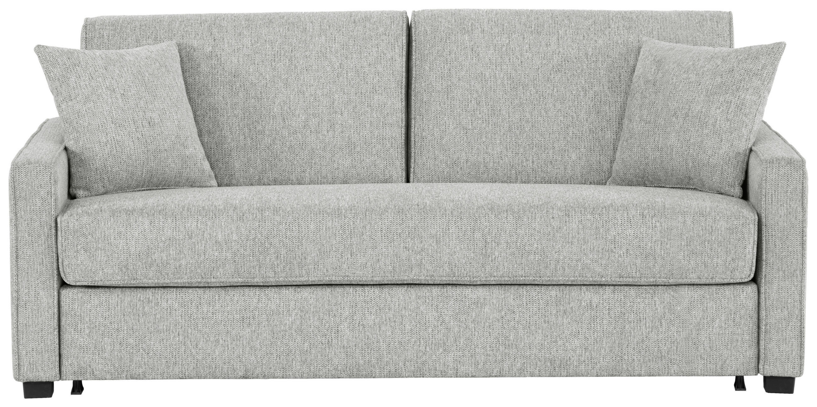 SCHLAFSOFA in Webstoff Grau  - Schwarz/Grau, Design, Kunststoff/Textil (186/83/100cm) - Xora