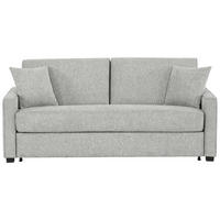 SCHLAFSOFA in Textil Grau  - Schwarz/Grau, Design, Kunststoff/Textil (186/83/100cm) - Livetastic