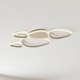 LED-DECKENLEUCHTE Acrux 90,5/52/4 cm  - Sandfarben, Design, Kunststoff/Metall (90,5/52/4cm) - Novel