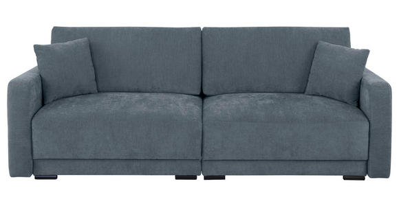 2-SITZER-SOFA  in Chenille Blau  - Blau/Schwarz, KONVENTIONELL, Kunststoff/Textil (233/90/110cm) - Carryhome