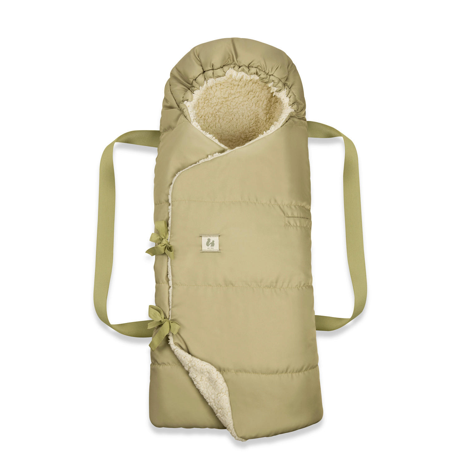 KOMBITRAGETASCHE CARRY N PLAY  - Beige/Hellgrün, Basics, Textil (85/40/13cm) - Hauck