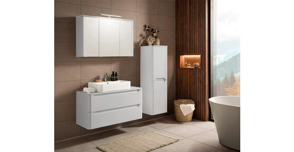 SPIEGELSCHRANK 101/64/21 cm  - Silberfarben/Alufarben, KONVENTIONELL, Glas/Holzwerkstoff (101/64/21cm) - Xora