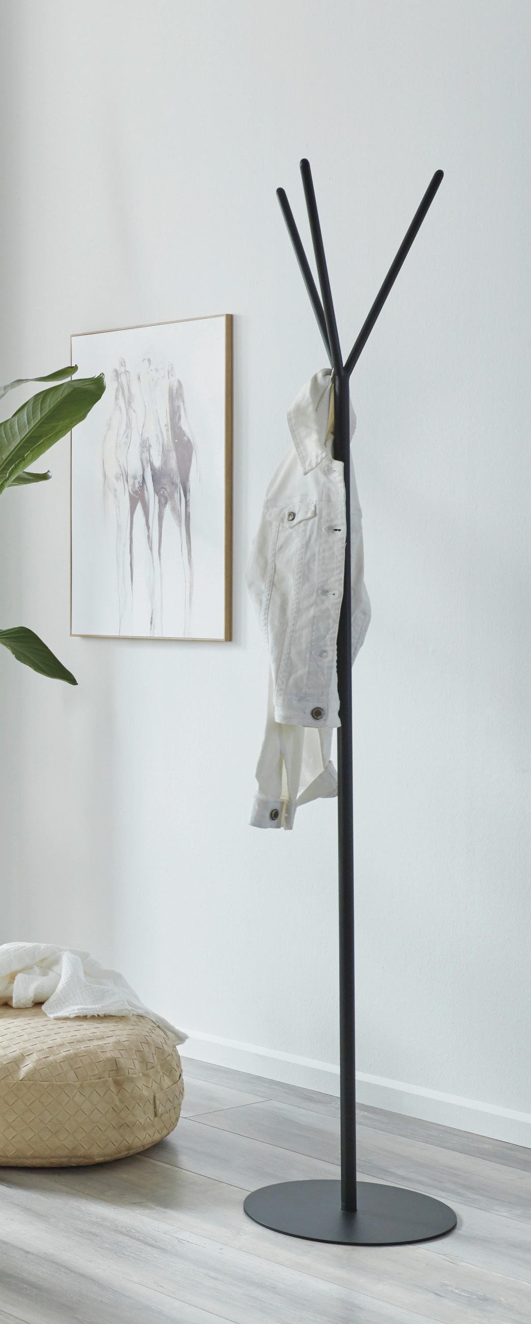 KLEIDERSTÄNDER in Schwarz 35/173/35 cm   - Schwarz, Design, Metall (35/173/35cm)