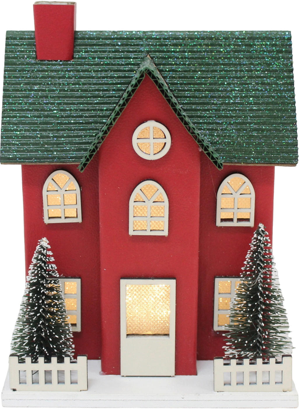 DEKOHAUS - Rot/Grün, LIFESTYLE, Karton/Wellpappe (11,5/15/9cm) - X-Mas