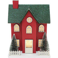 DEKOHAUS - Rot/Grün, LIFESTYLE, Karton/Wellpappe (11,5/15/9cm) - X-Mas