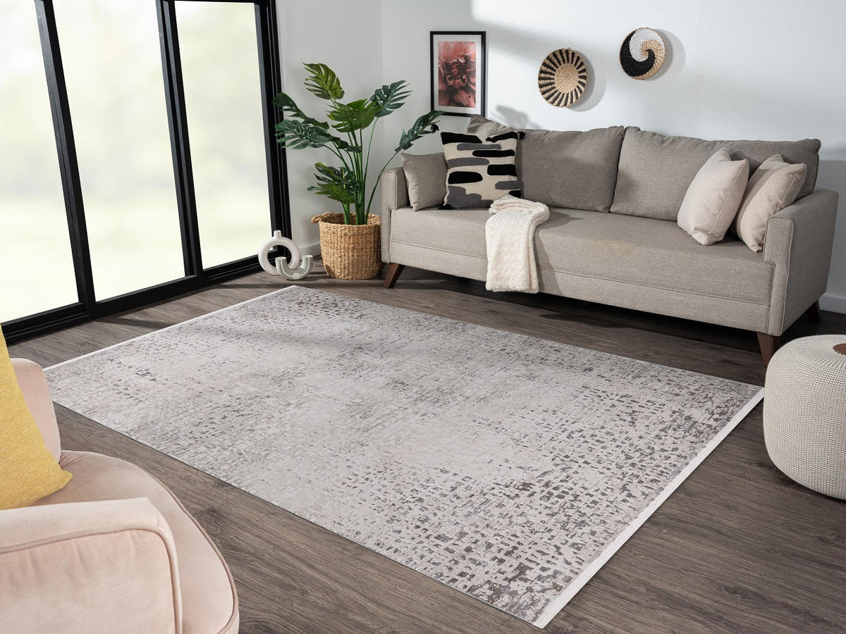 VÄVD MATTA 80/150 cm Pescara  - beige/cremefärgad, Design, textil (80/150cm) - Novel
