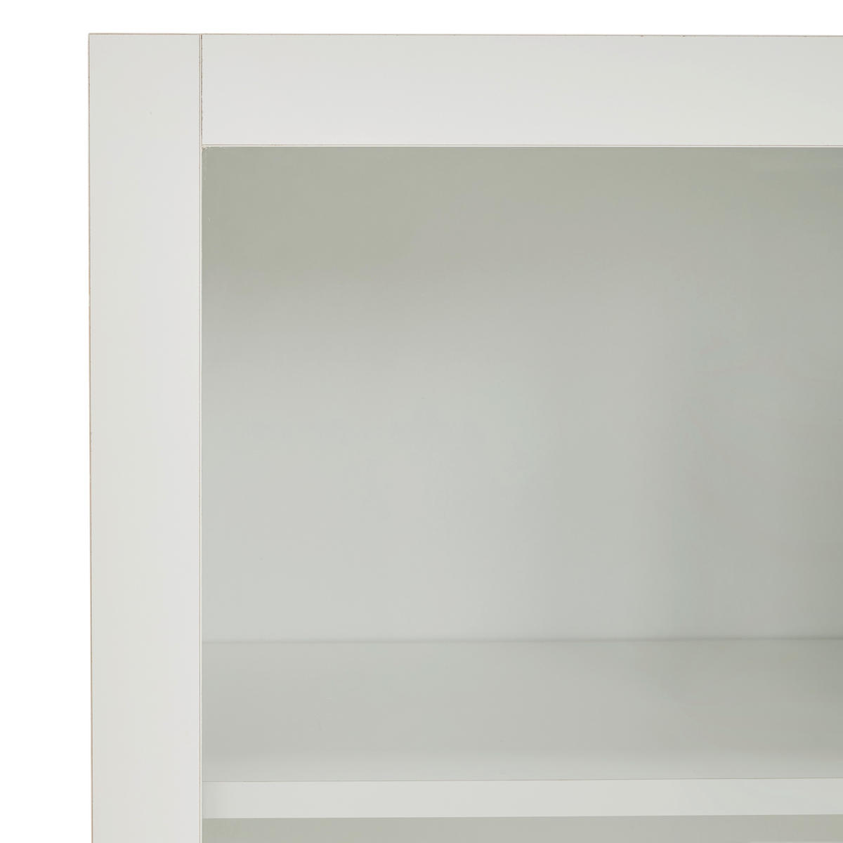 VITRINE in Weiß  - Weiß, Basics, Glas/Holzwerkstoff (40/100/30cm) - Carryhome