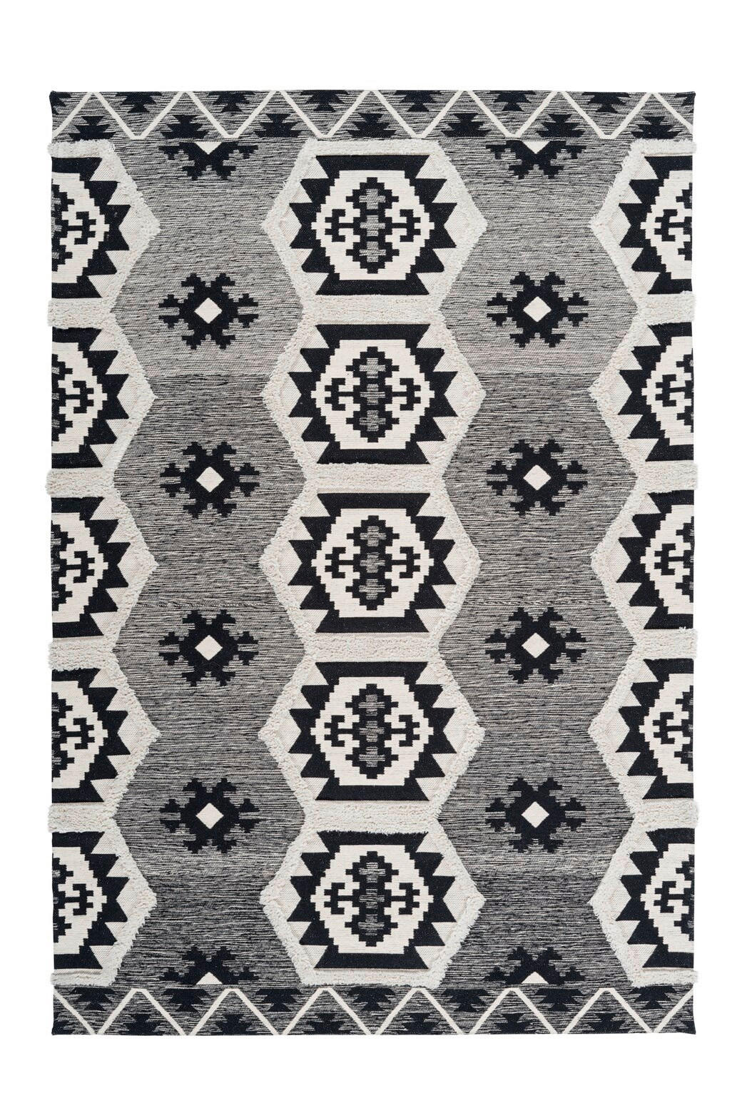 FLACHWEBETEPPICH 160/230 cm Grau  - Grau, Design, Textil (160/230cm) - Novel