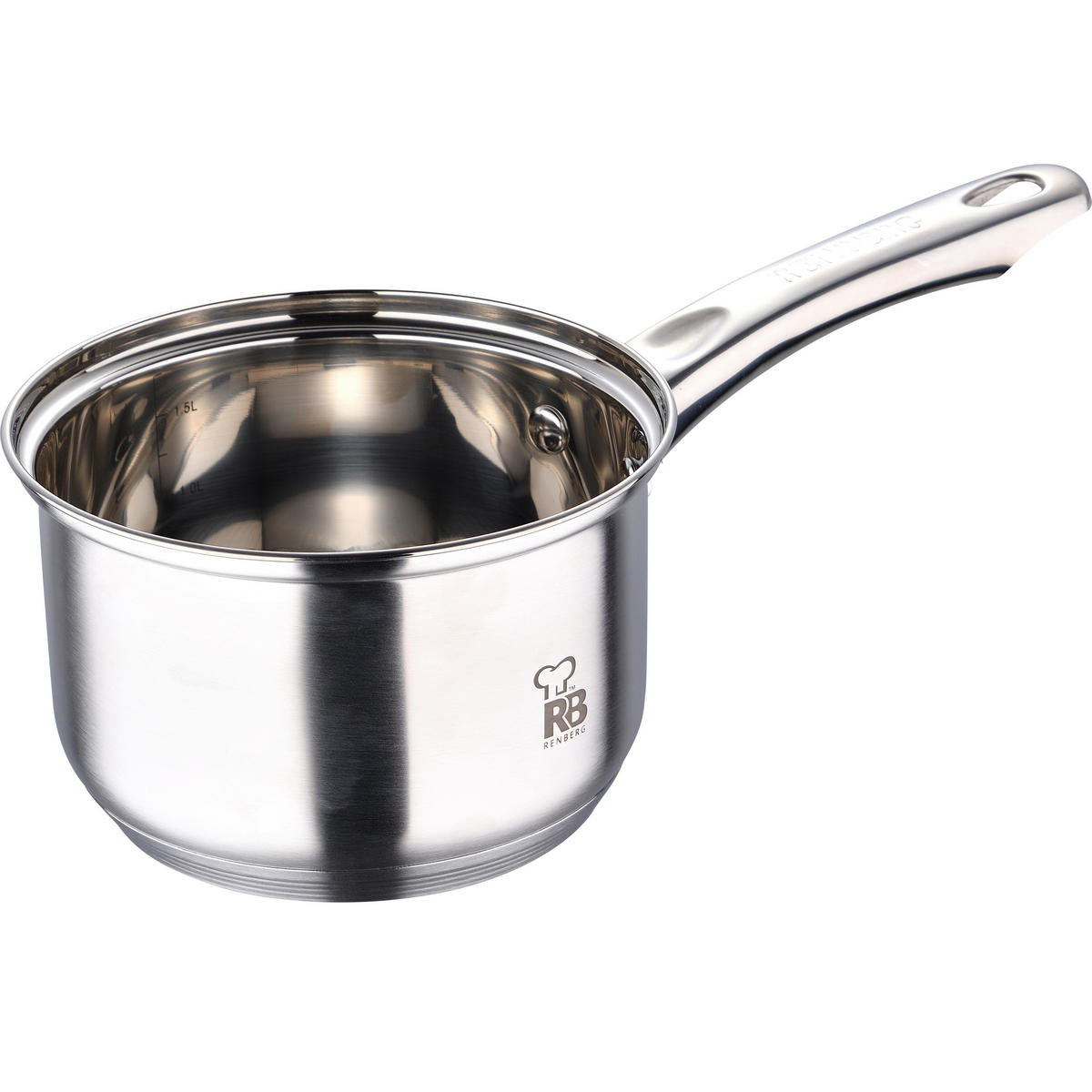 KOCHTOPFSET RENBERG ALEXANDER 7-teilig  - Silberfarben, Basics, Glas/Metall (16cm)