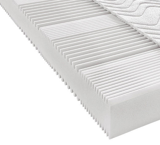 KOMFORTSCHAUMMATRATZE 200/200 cm  - Weiß, KONVENTIONELL, Textil (200/200cm) - Sleeptex