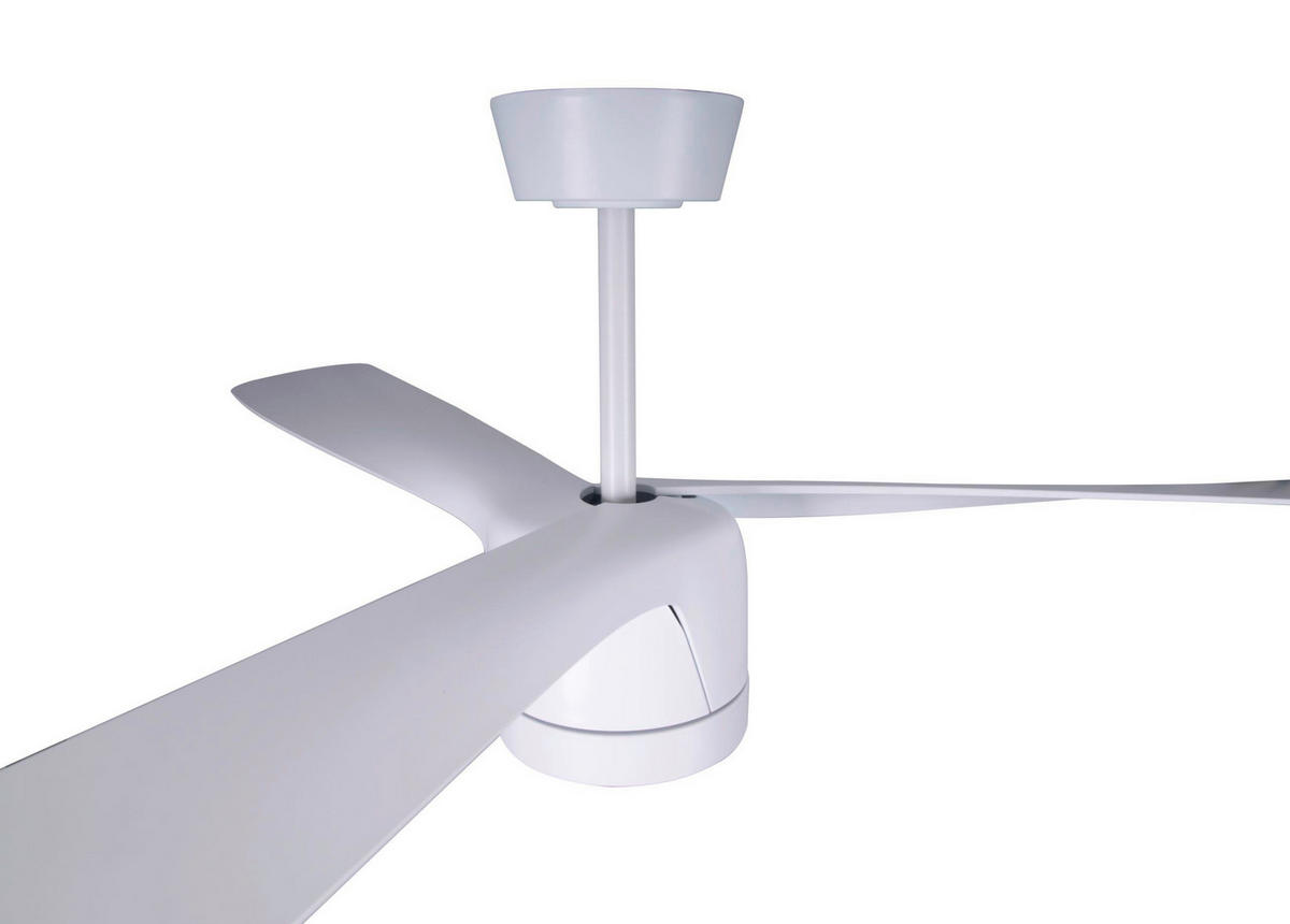DECKENVENTILATOR - Weiß, Trend, Kunststoff/Metall (142cm) - P & B