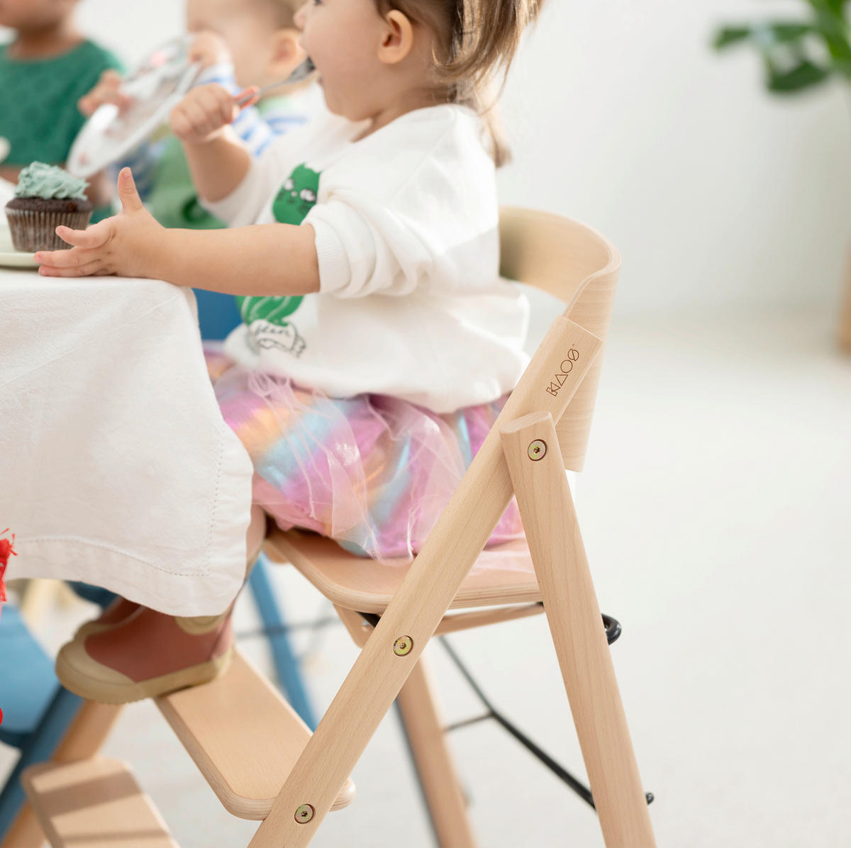 STOLČEK ZA HRANJENJE  KAOS Klapp High Chair    45,5/60/81 cm       bukev (jedrovina)  - bukev (jedrovina), Basics, les (45,5/60/81cm)