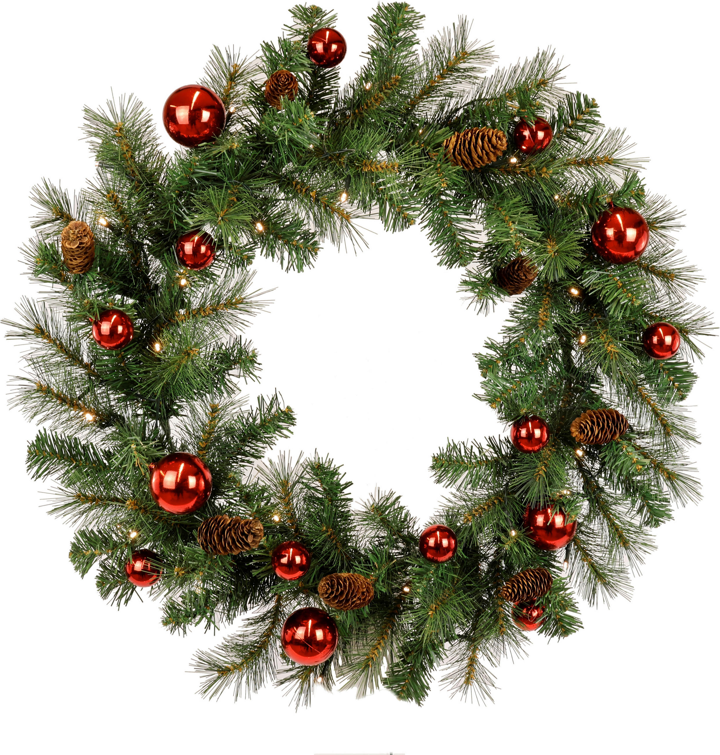 KRANZ - Grün, Basics, Kunststoff (60cm) - X-Mas