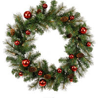 KRANZ - Grün, Basics, Kunststoff (60cm) - X-Mas