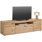 TV-ELEMENT Eichefarben  195/56/44 cm  - Eichefarben/Schwarz, Natur, Holz/Holzwerkstoff (195/56/44cm) - Hom`in