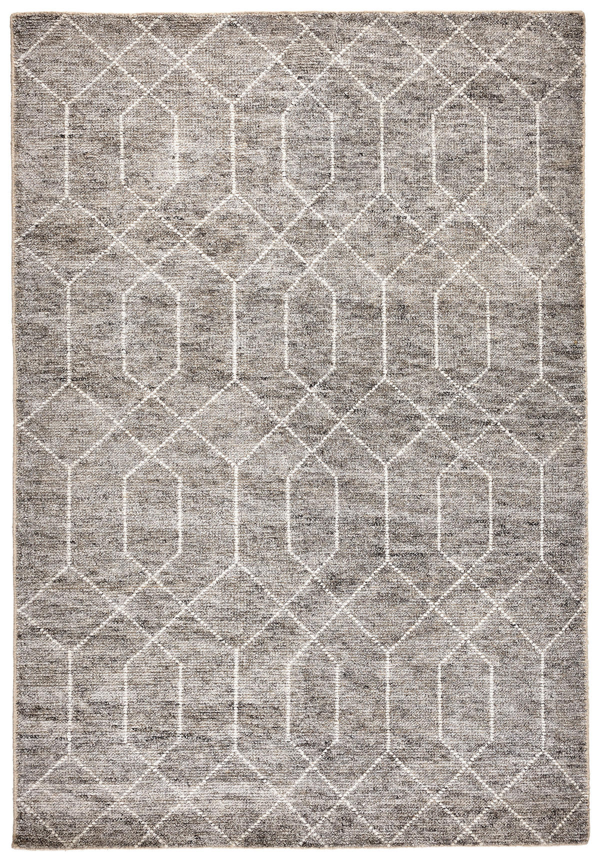 HANDWEBETEPPICH Narvik 70/140 cm  - Grau, Design, Textil (70/140cm) - Linea Natura