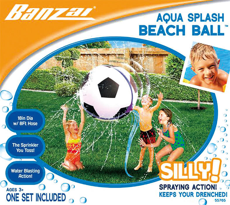 SPRINKLERBALL  - Schwarz/Weiß, KONVENTIONELL, Kunststoff (45cm)