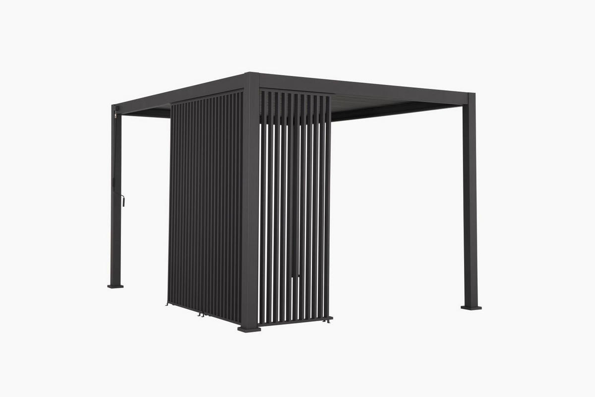 LAMELLENTEIL DELUXE/CLASSIC - Anthrazit, Modern, Metall (123/240/10cm) - Gardenson