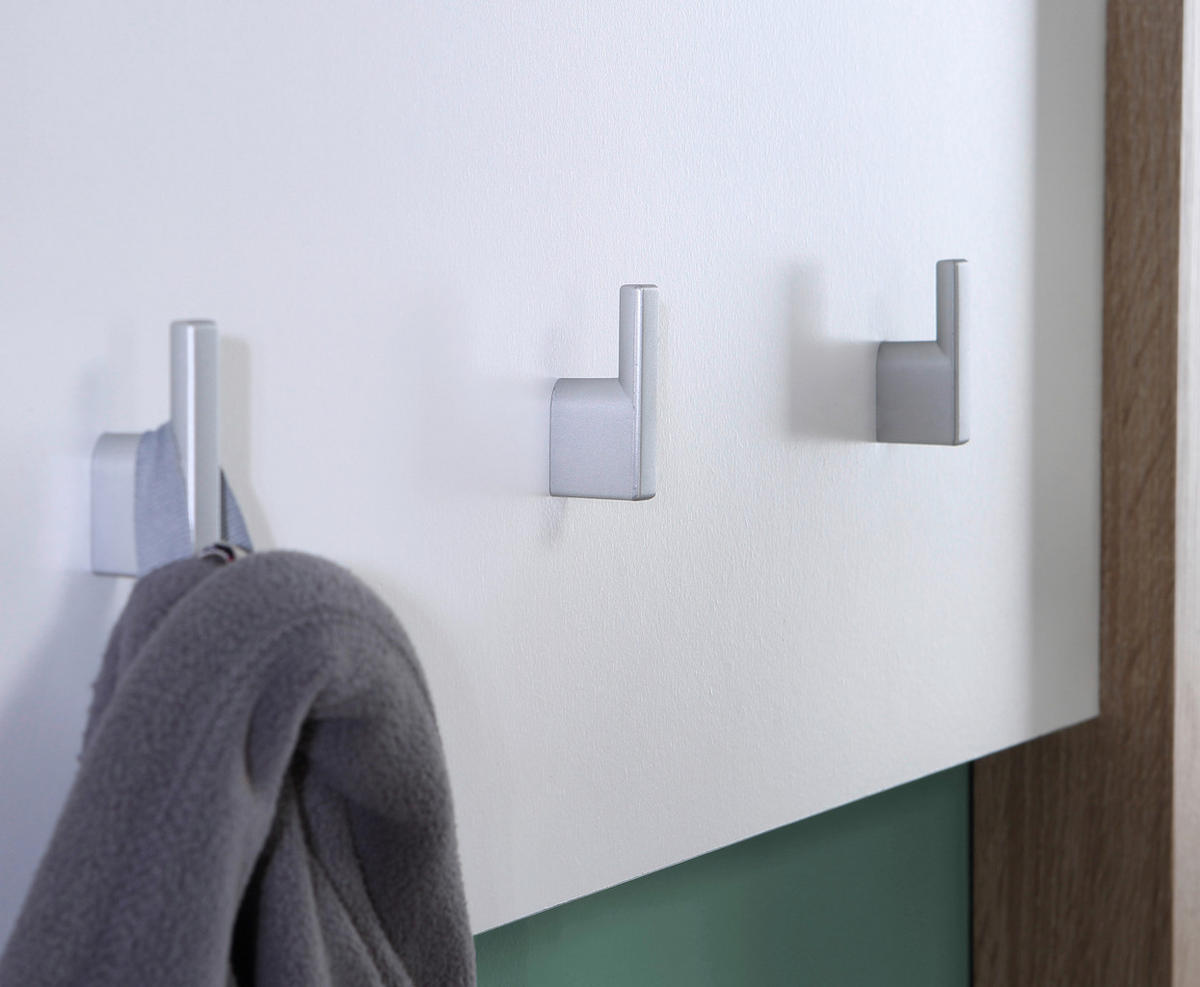 GARDEROBNI PANEL  bijela, boje hrasta   drvni materijal  - bijela/boje hrasta, Moderno, drvni materijal (67,2/200,1/41,2cm) - Hom`in
