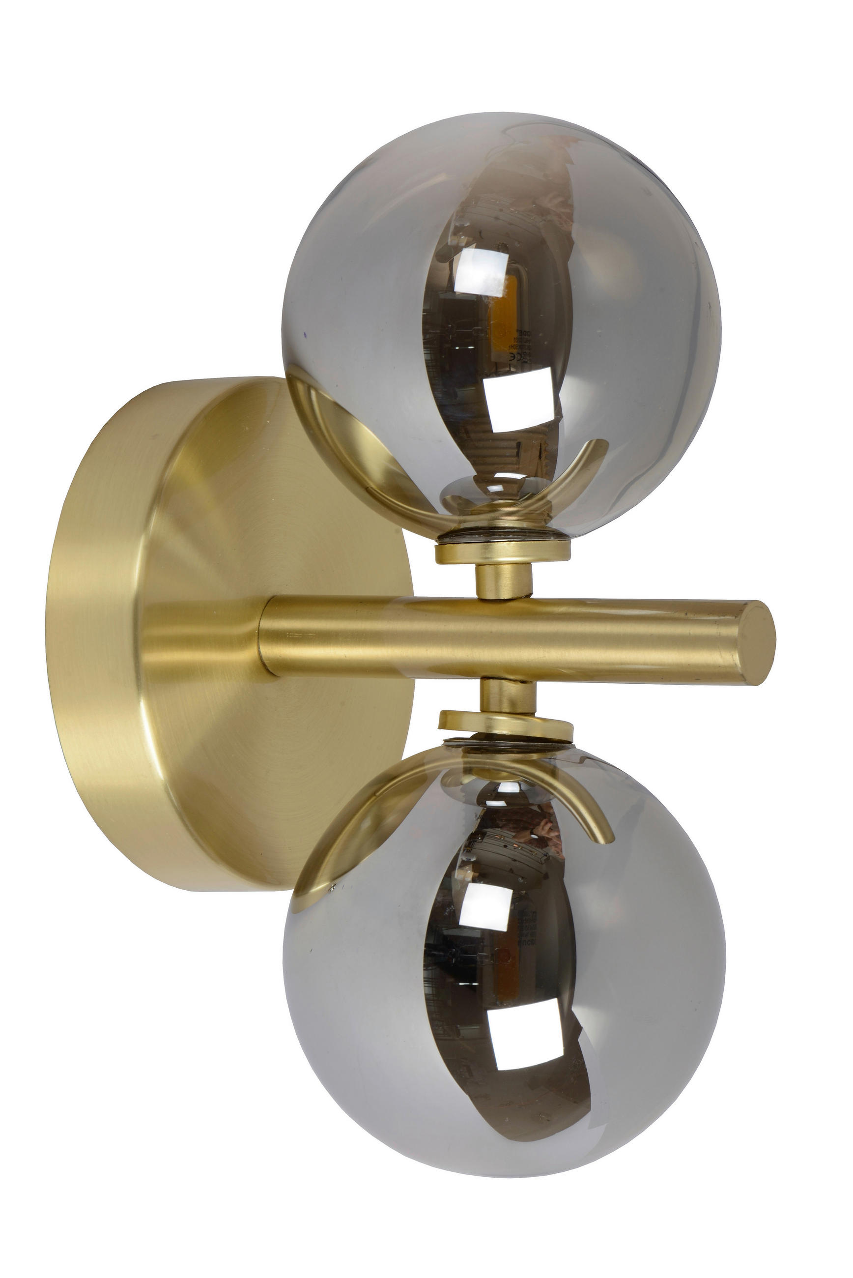 WANDLEUCHTE - Messingfarben, Design, Glas (12/15/24.5cm) - Lucide
